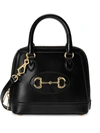 Gucci 1955 Horsebit Leather Top Handle Bag In Black