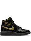 Jordan Air  1 Retro High Og "black Metallic Gold" Sneakers In Black