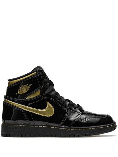 Jordan Kids' Air  1 Retro High Og "black Metallic Gold" Sneakers