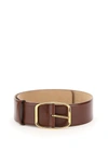 DOLCE & GABBANA HIGH BELT WITH SQUARED BUCKLE,11640279