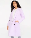 Ann Taylor Petite Shawl Collar Cocoon Coat In Light Lavender