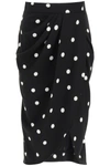 DOLCE & GABBANA POLKA DOT MIDI SKIRT,F4BWUT FSRLM HNM7W