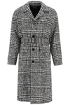 DOLCE & GABBANA PRINCE OF WALES COAT,G020XT FQMIF S8100