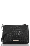 Brahmin Lorelei Melbourne Embossed Leather Shoulder In Black Melbourne,gold