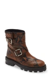 Jimmy Choo Youth Ii Snake-print Leather Ankle Boots In Cuoio