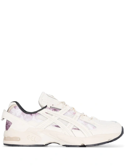 Asics White Reconstruction Gel-kayano 5 Leather Sneakers In Neutrals