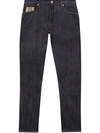 BURBERRY ICON STRIPE STRAIGHT-LEG JEANS