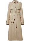 BURBERRY TECHNICAL COTTON BELTED TRENCH COAT