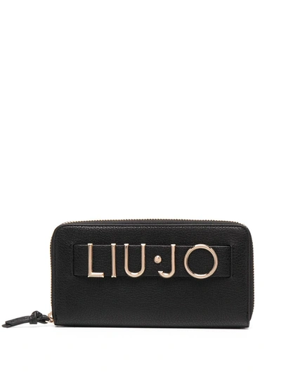 Liu •jo Logo-embossed Purse In Black