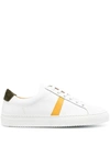LOW BRAND CONTRASTING BAND LOW-TOP SNEAKERS