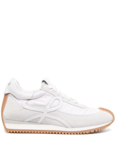 Loewe Low-top Sneakers With Contrast Rubber Sole In White