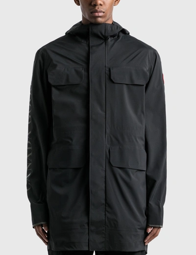 Canada Goose Seawolf Packable Rain Jacket In Black