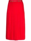 GUCCI GUCCI WOMEN'S RED WOOL SKIRT,560441Z8AC17315 38