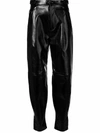 GIVENCHY GIVENCHY WOMEN'S BLACK LEATHER PANTS,BW50A260C0001 44