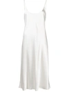 La Perla Lose-fit Silk-satin Midi Nightdress In White