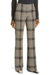 THEORY DEMITRIA BECKET PLAID TROUSERS,K0901208