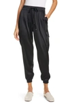 Cami Nyc Elsie Stretch Silk Joggers In Black