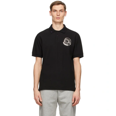 Billionaire Boys Club Crystal-embellished Cotton-piqué Polo Shirt In Black