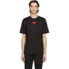 Hugo Boss Diragolino Coordinating Contrast Box Logo T-shirt In Black In 1 Black