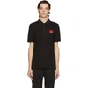 Hugo Dereso Contrast Box Logo Polo In Black