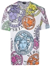 VERSACE ALL-OVER LOGO PRINT T-SHIRT