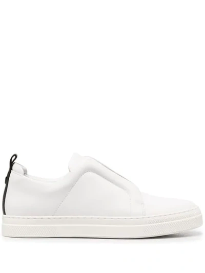 Pierre Hardy Slider White Leather Sneakers