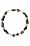 AKOLA OLIVIA BEADED STRETCH BRACELET,20AB51-BW