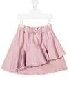 Andorine Destroyed Draped Skirt In Pink