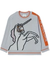 BURBERRY UNICORN EMBROIDERED JUMPER