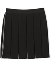 BURBERRY ICON STRIPE DETAIL PLEATED SKIRT