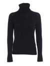Drumohr Merino Wool Turtleneck Jumper In Blue