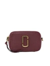 MARC JACOBS THE SOFTSHOT 17 CROSS BODY BAG IN BURGUNDY