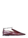 JIL SANDER JIL SANDER ANKLET SQUARE TOE LOAFERS