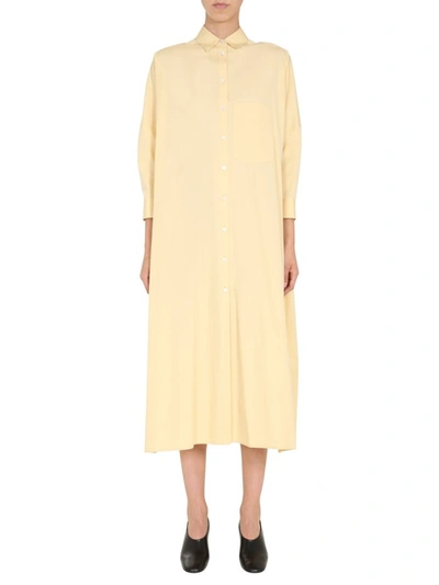 Jil Sander Women's Yellow Cotton Dress