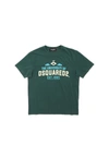 DSQUARED2 THE UNIVERSITY DSQUARED 2 PRINT T-SHIRT IN GR