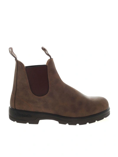 Blundstone Chelsea Brown Ankle Boots With Elasticated In