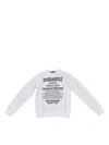 DSQUARED2 DSQUARED2 CANADIAN HERITAGE SWEATSHIRT IN WHI