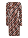 Missoni Zig-zag Knit Dress In Multicolour