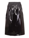 MONCLER FAUX LEATHER SKIRT