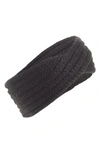 Ugg Twist Cable Knit Head Wrap In Black