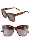 QUAY ICY 58MM SQUARE SUNGLASSES,ICY