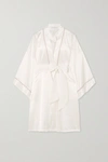 OLIVIA VON HALLE MIMI SILK-SATIN ROBE