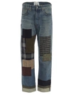 JUNYA WATANABE JUNYA WATANABE MAN PATCHWORK STRAIGHT LEG JEANS