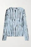 PROENZA SCHOULER TIE-DYED COTTON-JERSEY TOP