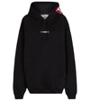 VETEMENTS Logo棉质混纺大廓形连帽衫,P00516364