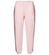 Vetements Logo Cotton-blend Jersey Sweatpants In Pink