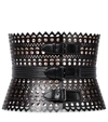 Alaïa Vienne Leather Corset Belt In Black