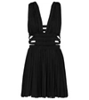 Alaïa Edition 2004 Pleated Jersey Minidress In Black