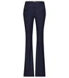 Altuzarra Serge Stretch-wool Bootcut Pants In Blue