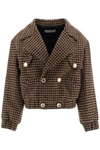 ALESSANDRA RICH ALESSANDRA RICH SEQUIN HOUNDSTOOTH JACKET